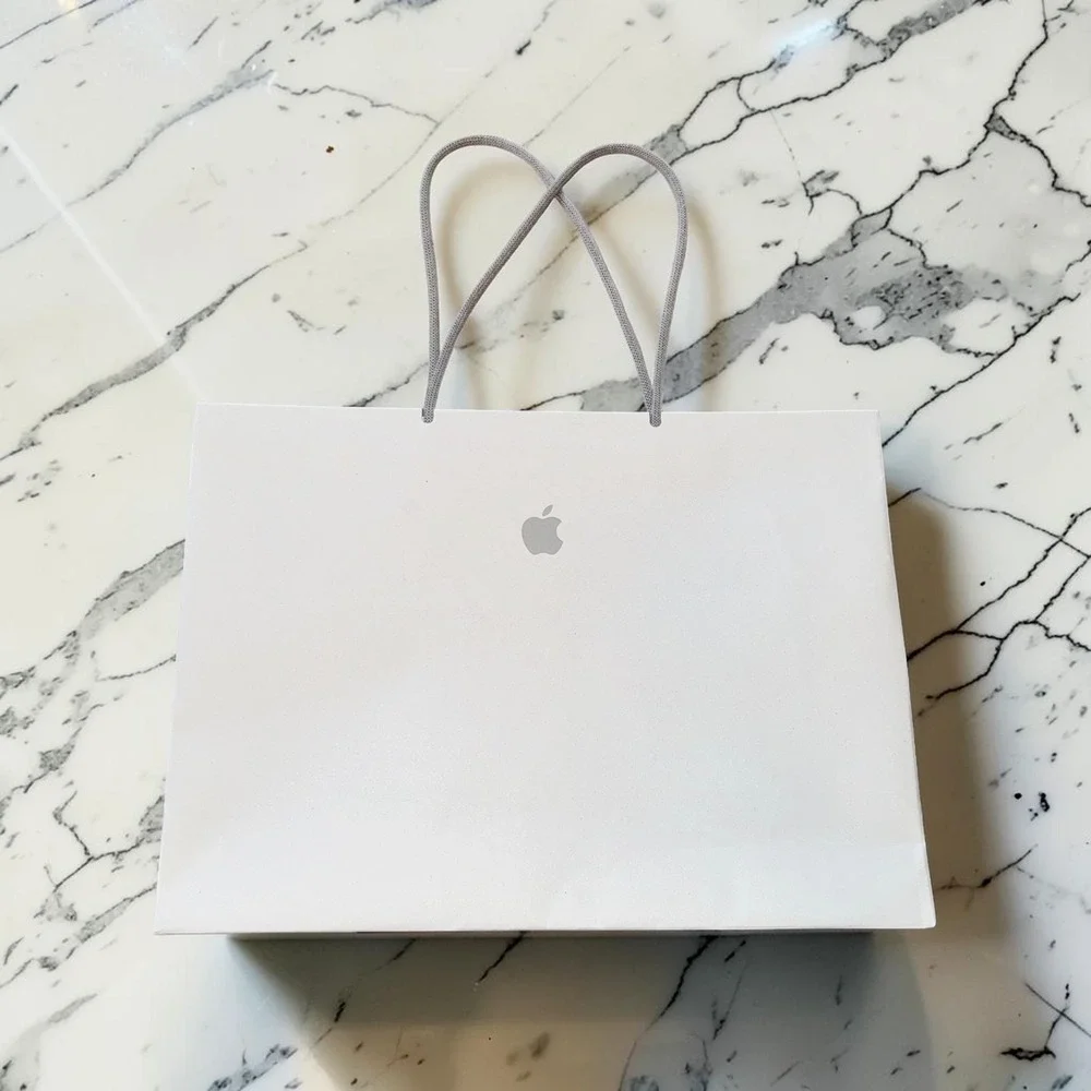 New Large Apple Shopping Back White Logo‎ MacBook Neo Pro Air